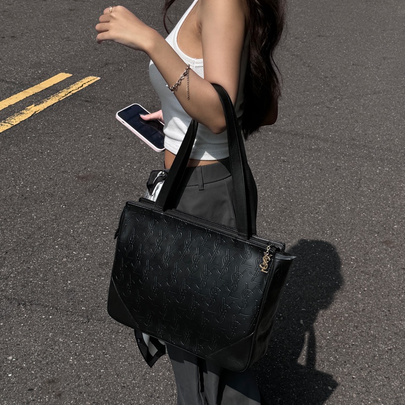 （極新🎁） YSL 聖羅蘭“ysl黑老花” 肩背包 專櫃價98000！-9