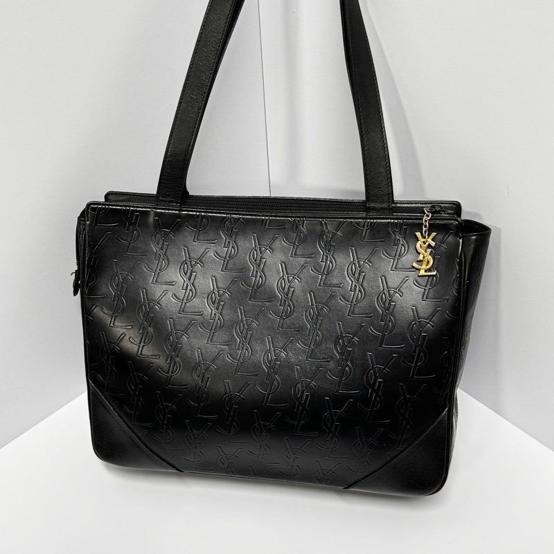 （極新🎁） YSL 聖羅蘭“ysl黑老花” 肩背包 專櫃價98000！-11