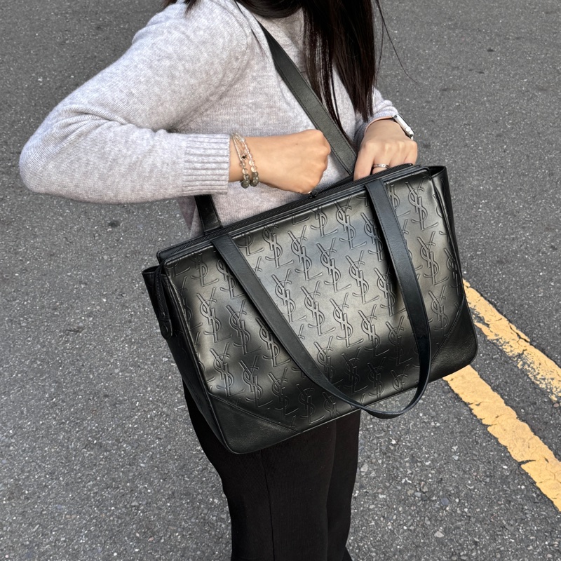 （極新🎁） YSL 聖羅蘭“ysl黑老花” 肩背包 專櫃價98000！-32