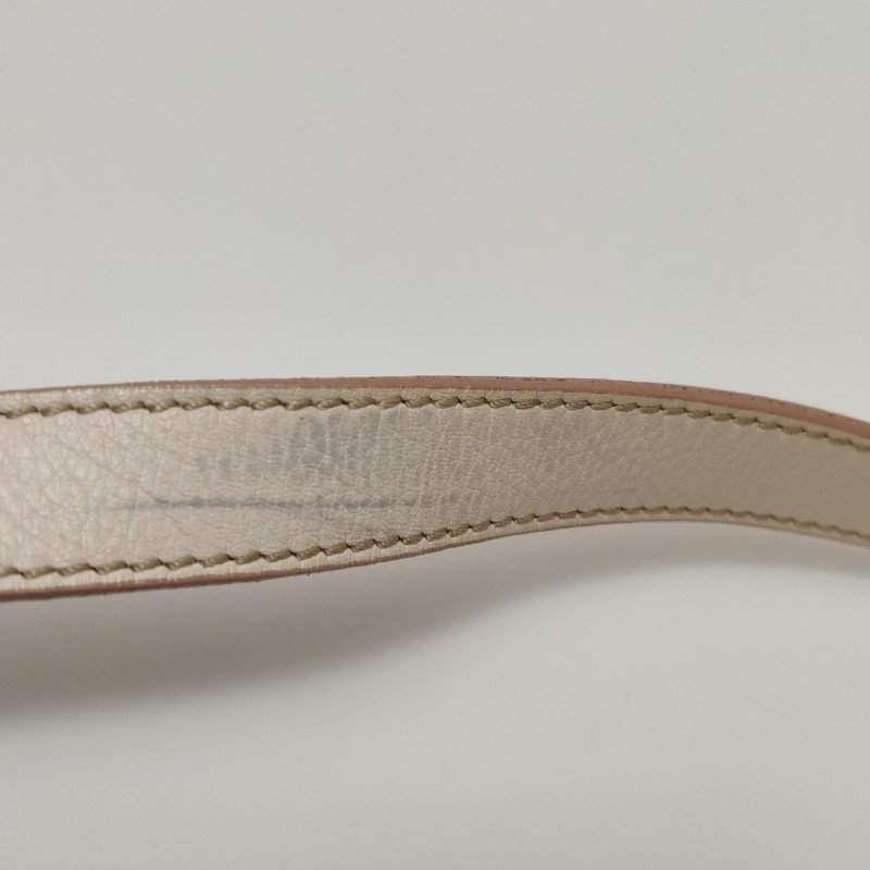 Fendi 牛皮帆布拼色雙F Logo吊墜單肩包-10