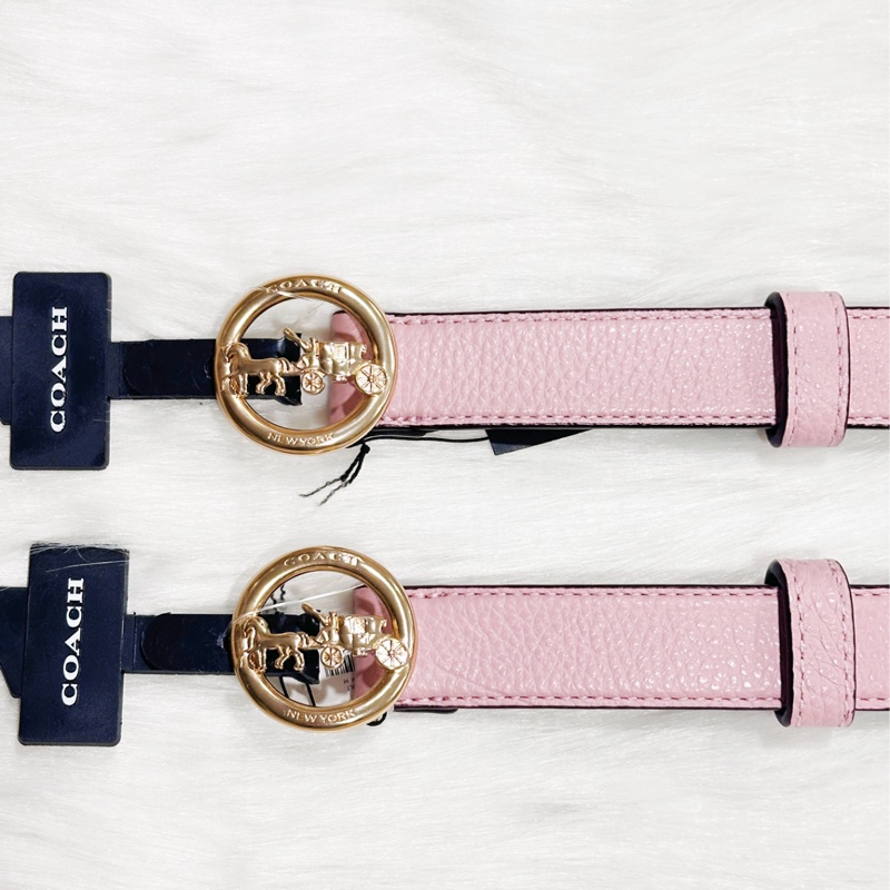 Coach 經典 馬車圓Logo 皮帶 尺寸S / M / L-0