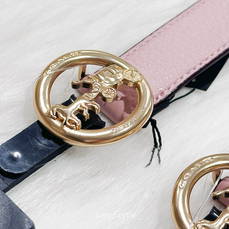 Coach 經典 馬車圓Logo 皮帶 尺寸S / M / L-2