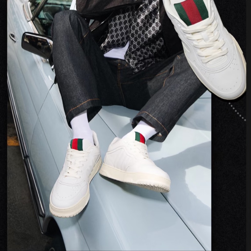 『全新』肖戰陳哲遠同款 Gucci小白鞋38.5-0