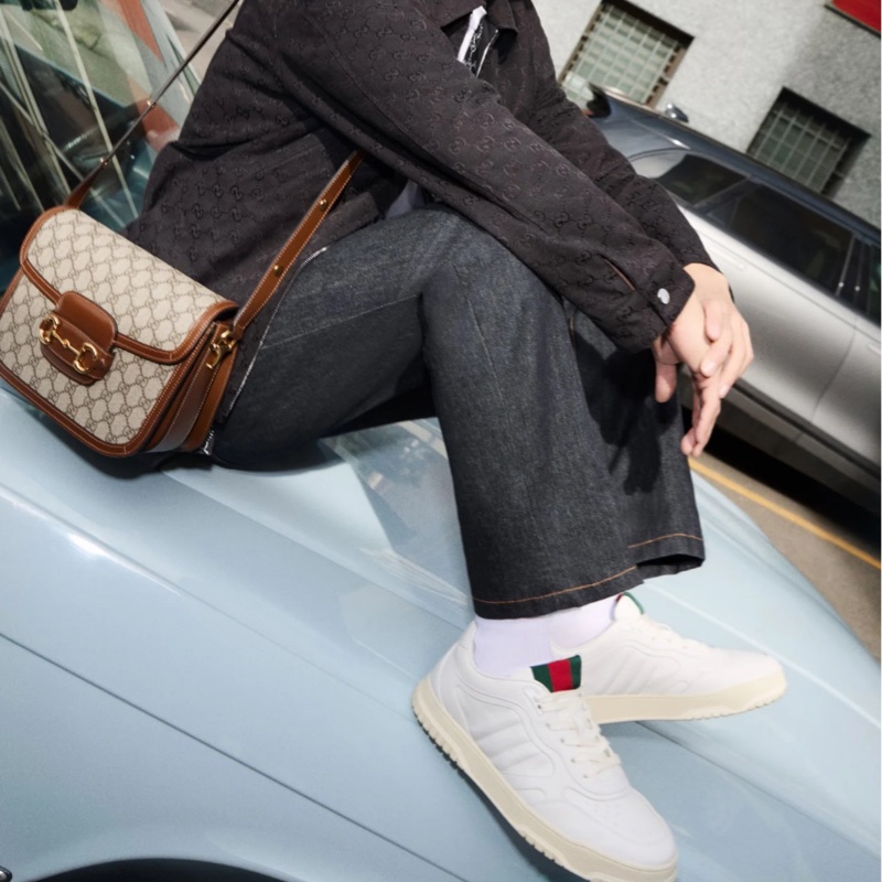 『全新』肖戰陳哲遠同款 Gucci小白鞋38.5-1