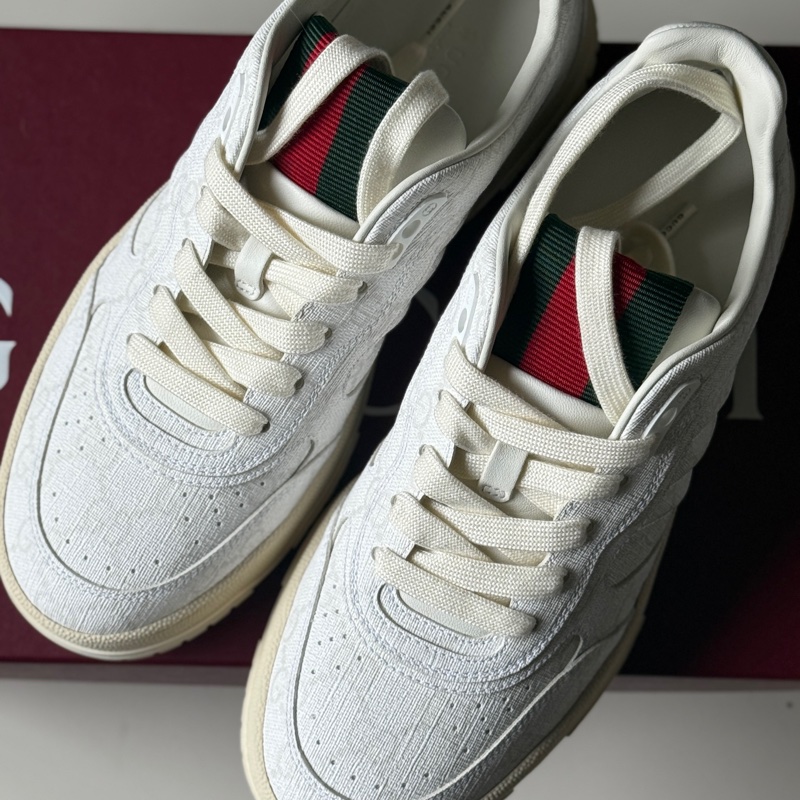 『全新』肖戰陳哲遠同款 Gucci小白鞋38.5-7