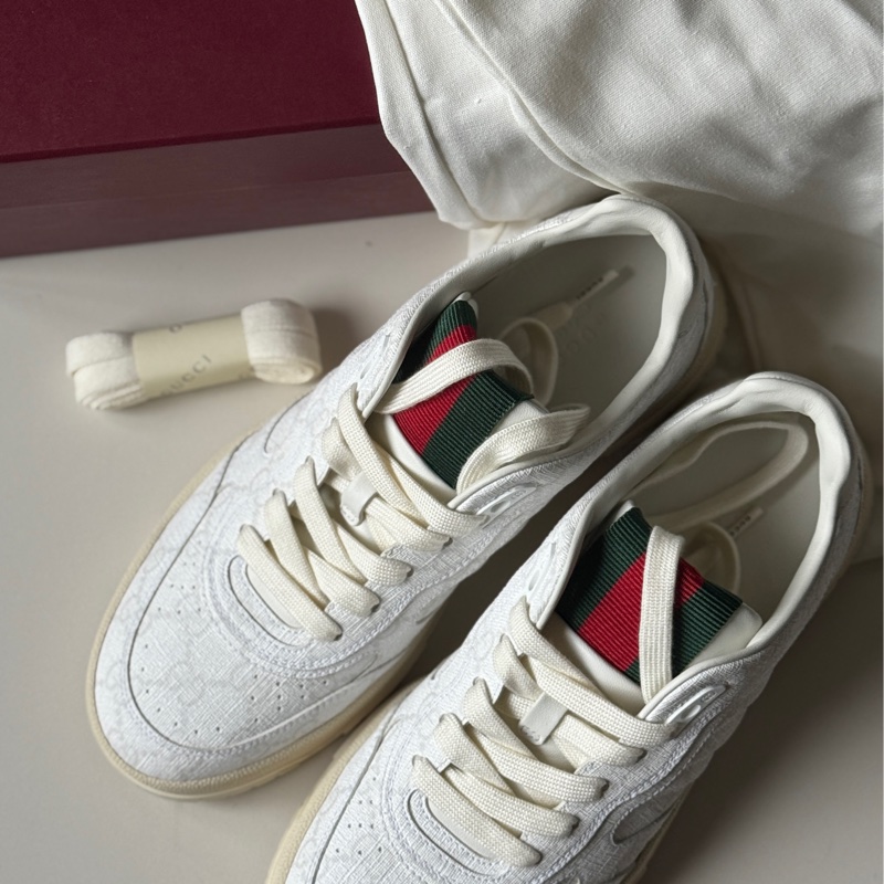 『全新』肖戰陳哲遠同款 Gucci小白鞋38.5-8