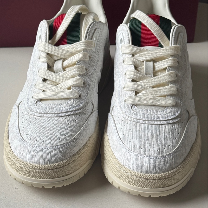 『全新』肖戰陳哲遠同款 Gucci小白鞋38.5-15