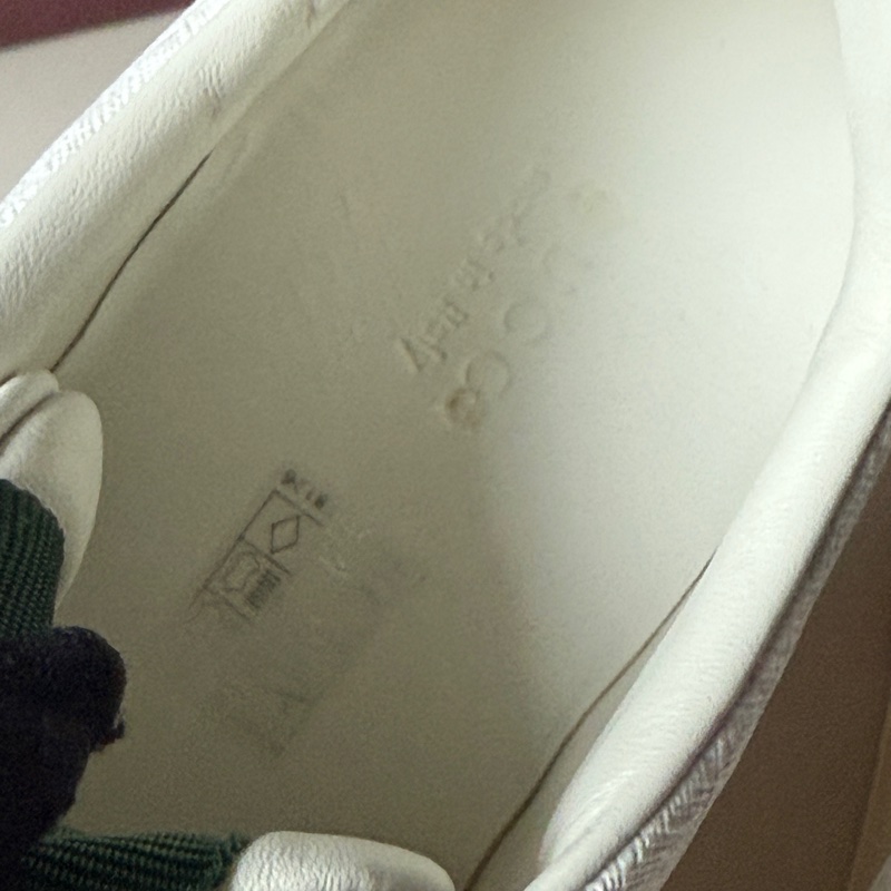 『全新』肖戰陳哲遠同款 Gucci小白鞋38.5-20