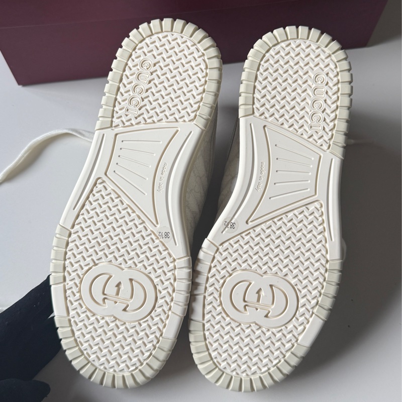 『全新』肖戰陳哲遠同款 Gucci小白鞋38.5-24