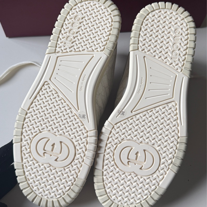 『全新』肖戰陳哲遠同款 Gucci小白鞋38.5-25