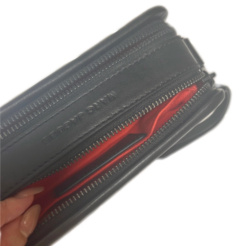 MARC JACOBS THE WOVEN SNAPSHOT 編織草編斜背相機包(黑)-9