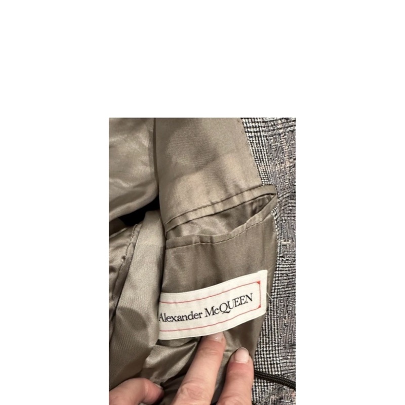 軍绿色拼灰色外套-7