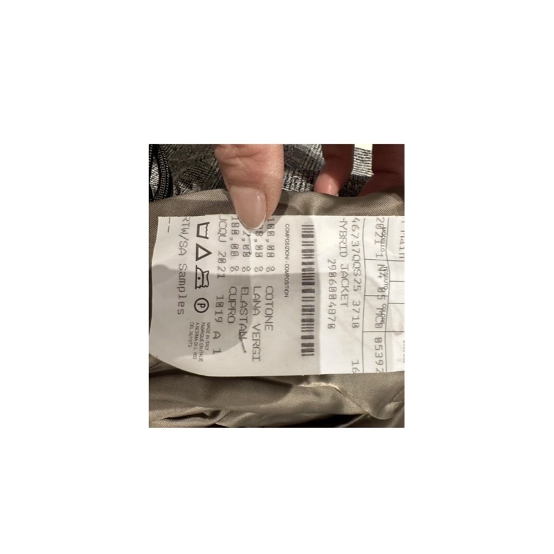 軍绿色拼灰色外套-8