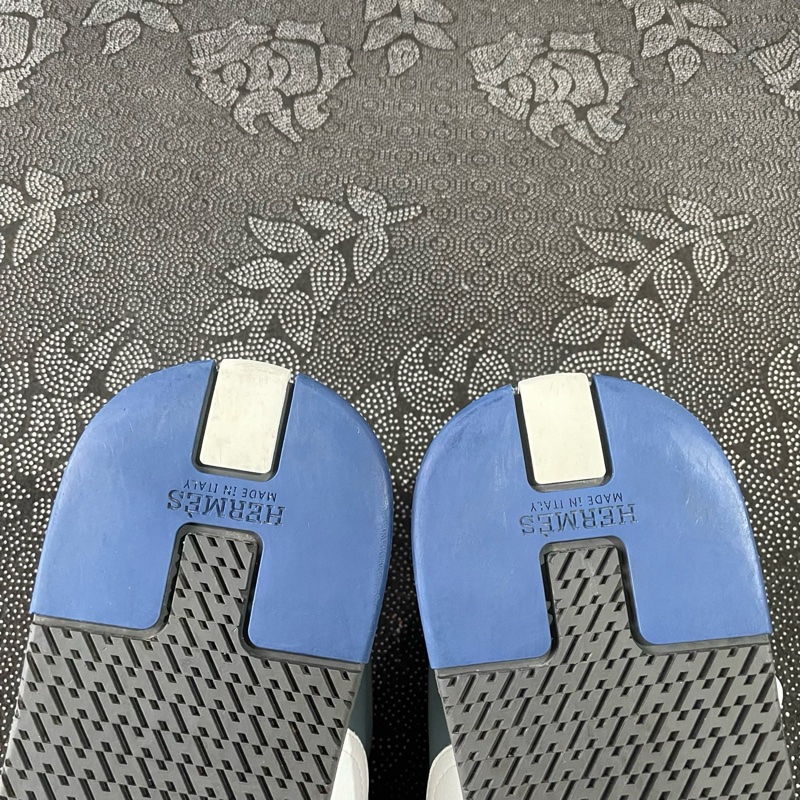 01841 99新愛馬仕白藍休閒鞋44碼無盒，成色充新，輕微磨損-4