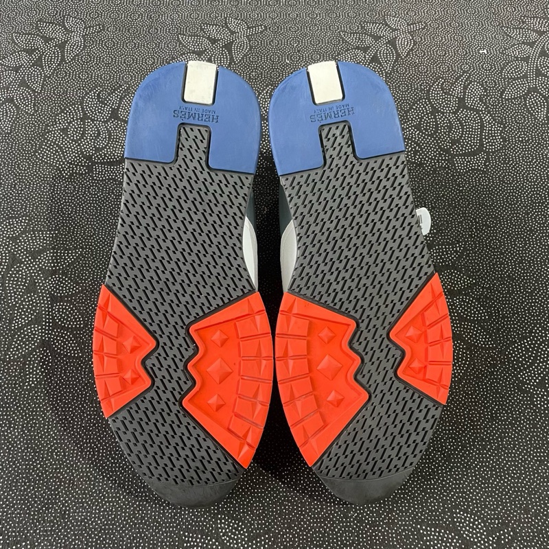 01841 99新愛馬仕白藍休閒鞋44碼無盒，成色充新，輕微磨損-12