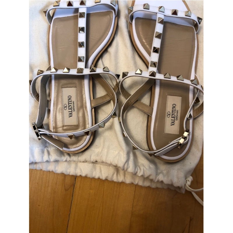 valentino garavani 白色涼鞋-2