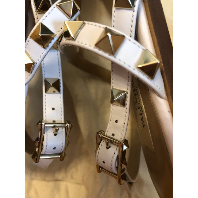 valentino garavani 白色涼鞋-4