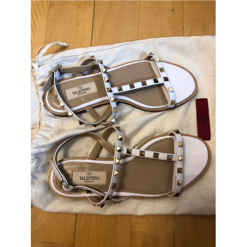 valentino garavani 白色涼鞋-5