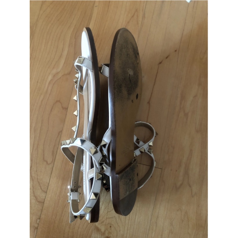 valentino garavani 白色涼鞋-8