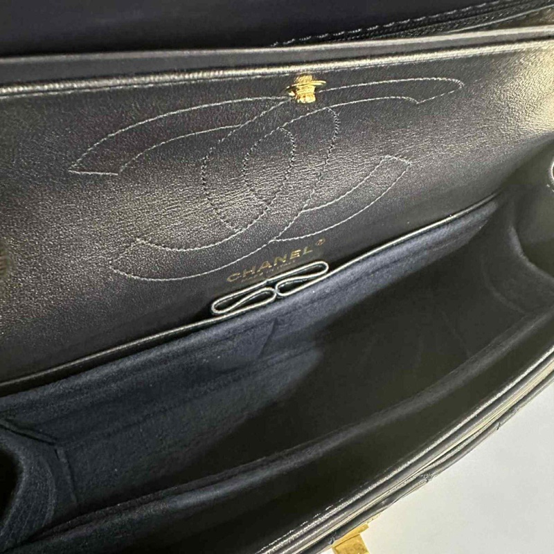 CHANEL深藍金釦28CM2.55復刻包/24-4