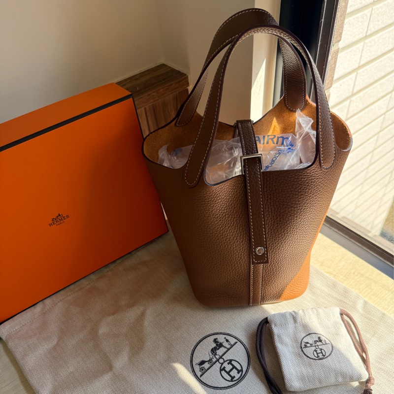 愛馬仕Picotin 18 金棕銀釦🐻全新2025年K刻-1