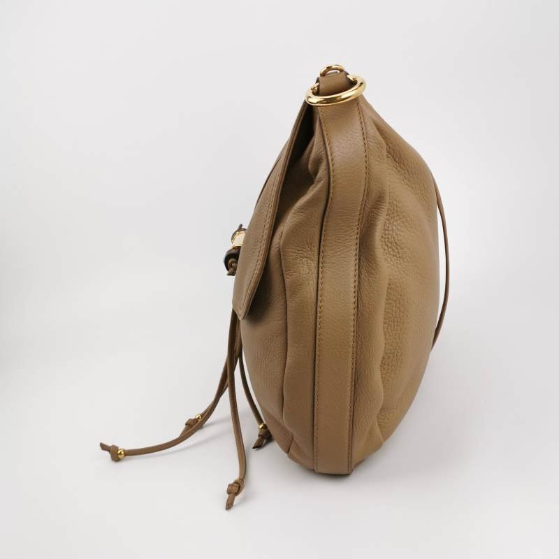 Gucci 牛皮竹節斜挎包單肩包-2