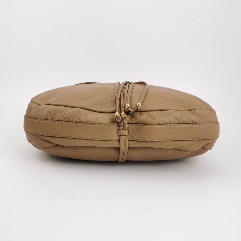 Gucci 牛皮竹節斜挎包單肩包-5