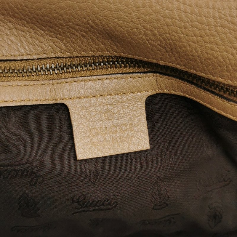 Gucci 牛皮竹節斜挎包單肩包-7