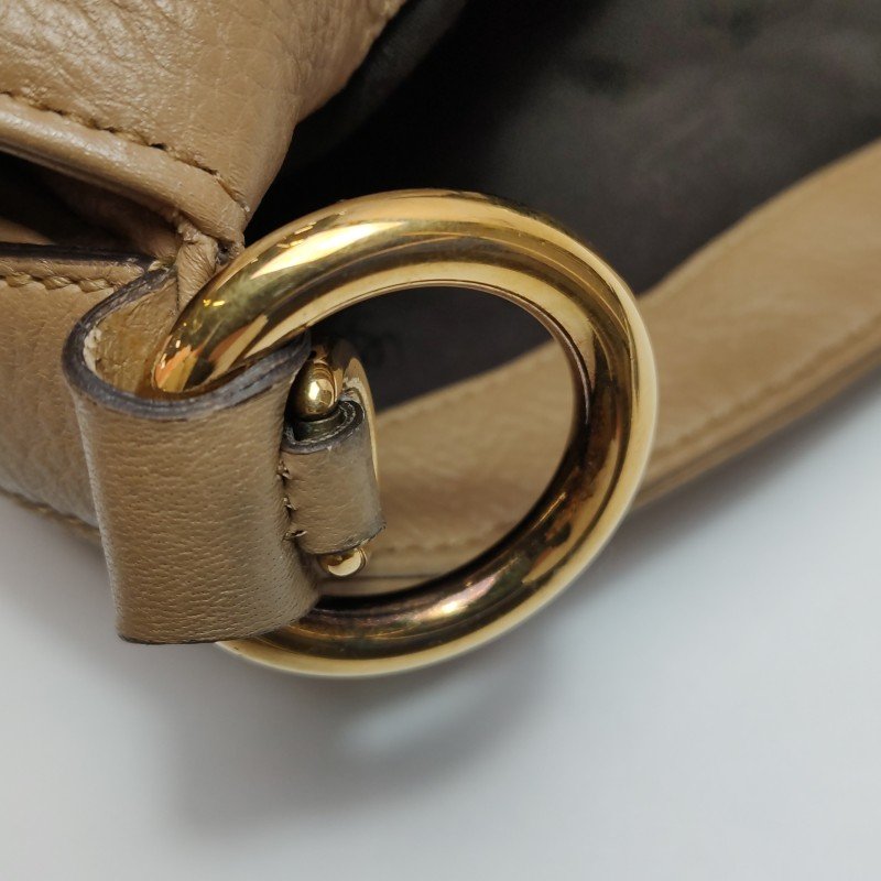 Gucci 牛皮竹節斜挎包單肩包-11