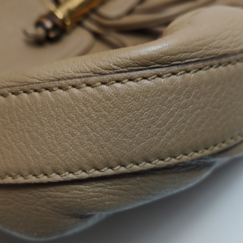 Gucci 牛皮竹節斜挎包單肩包-13