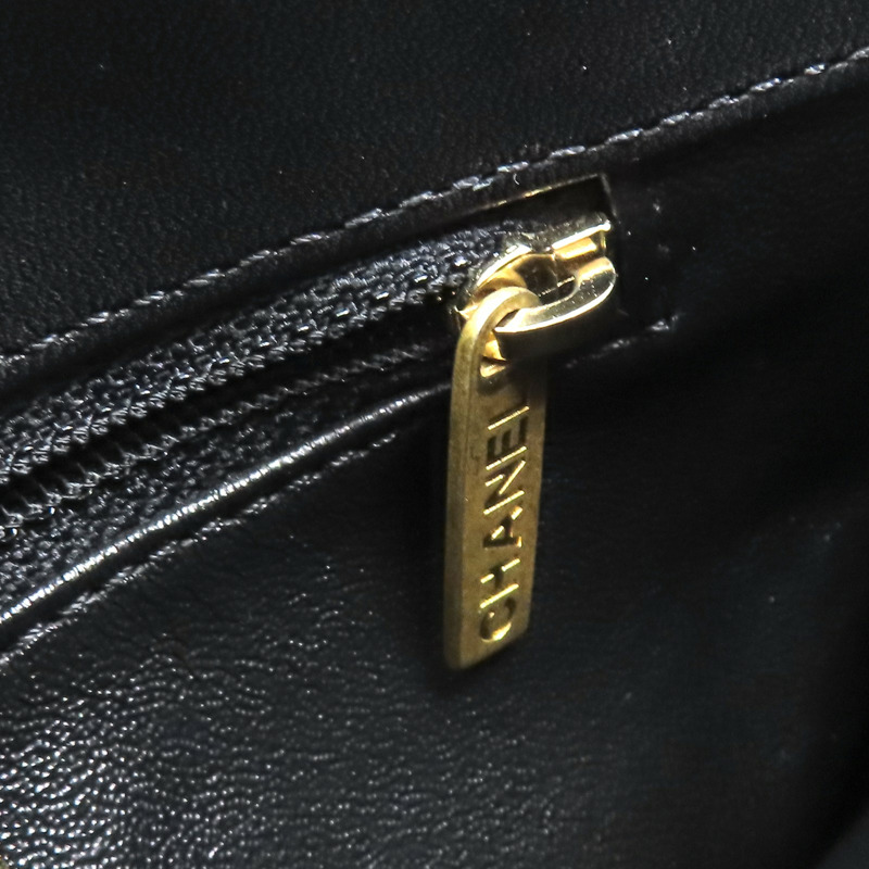 黑色 羊皮 菱格紋 CC Chic Flap 鍊帶 肩背包【CHANEL 香奈兒】-13