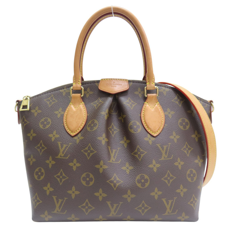 棕色 原花 PVC塗層帆布 Boetie PM 兩用包【LOUIS VUITTON LV 路易威登】 M45986-0