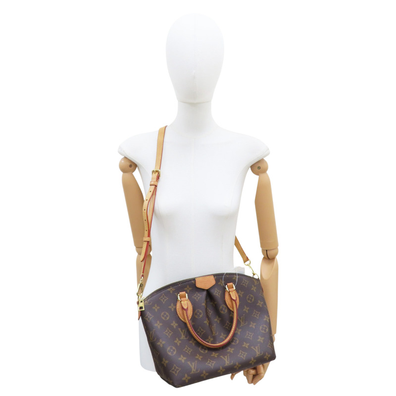 棕色 原花 PVC塗層帆布 Boetie PM 兩用包【LOUIS VUITTON LV 路易威登】 M45986-7