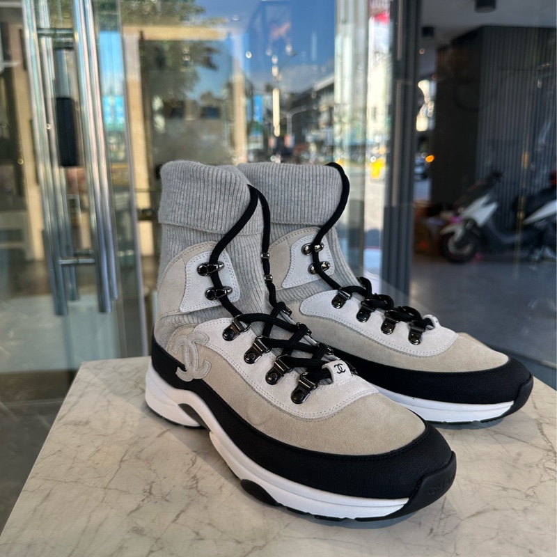CHANEL 襪套休閒鞋-1
