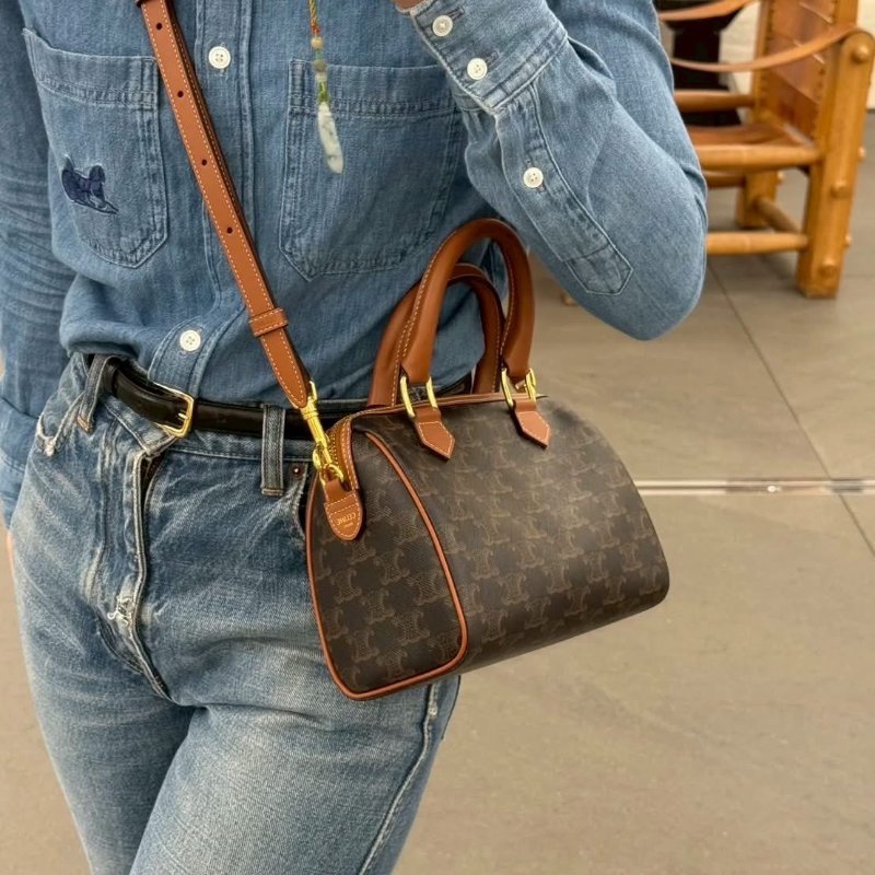 (全網最甜🤍)🏷Celine．Boston 老花波士頓 新款-29