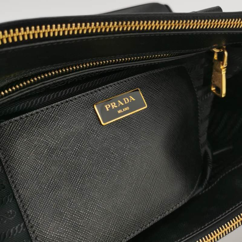 Prada Galleria 殺手包大號牛皮純色三角徽標斜挎包單肩包-7