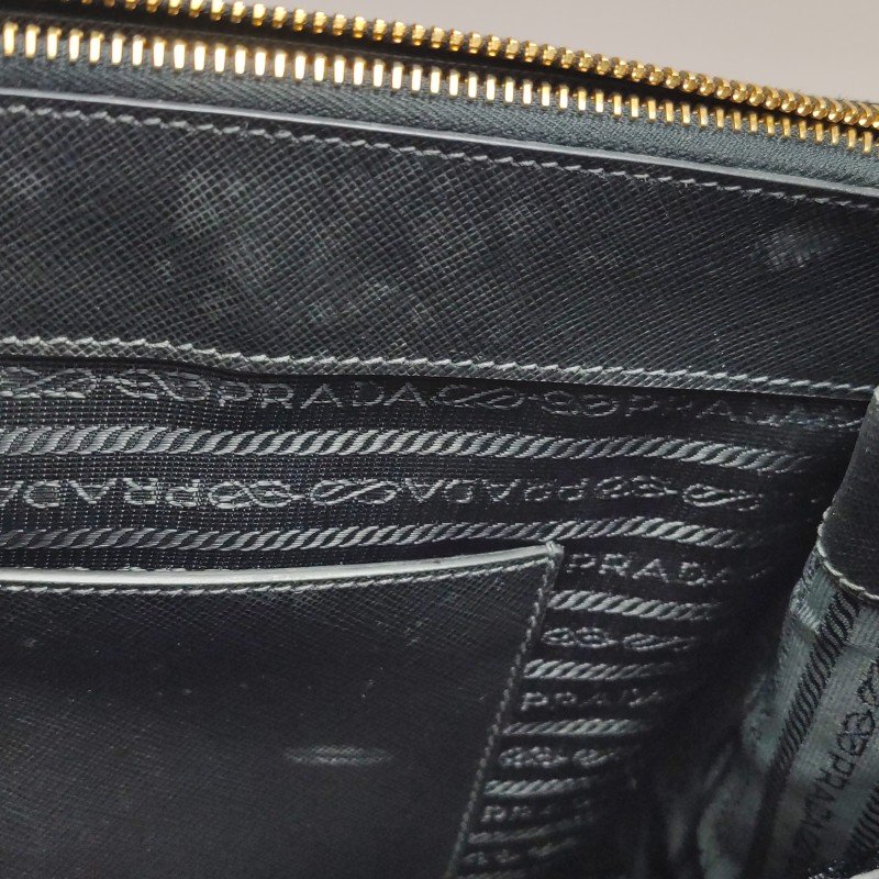 Prada Galleria 殺手包大號牛皮純色三角徽標斜挎包單肩包-9