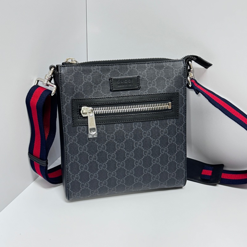 (全新品🎁) GUCCI 古馳 黑老花斜背包 專櫃65000!-0