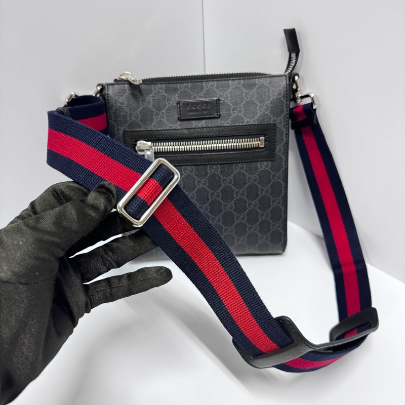 (全新品🎁) GUCCI 古馳 黑老花斜背包 專櫃65000!-4