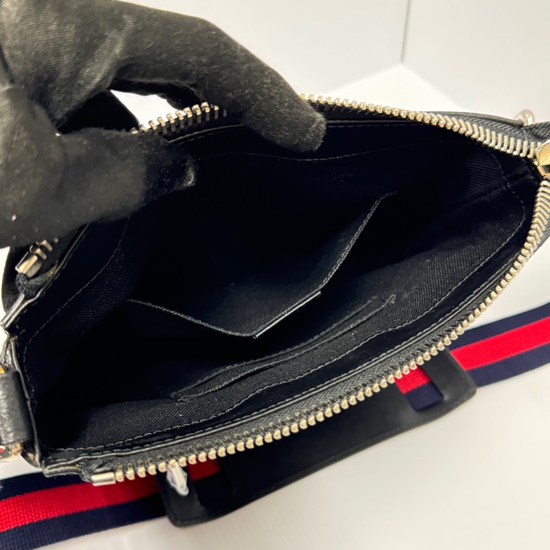 (全新品🎁) GUCCI 古馳 黑老花斜背包 專櫃65000!-9