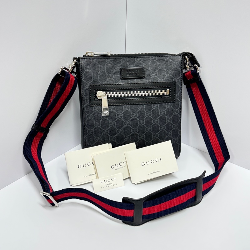 (全新品🎁) GUCCI 古馳 黑老花斜背包 專櫃65000!-12