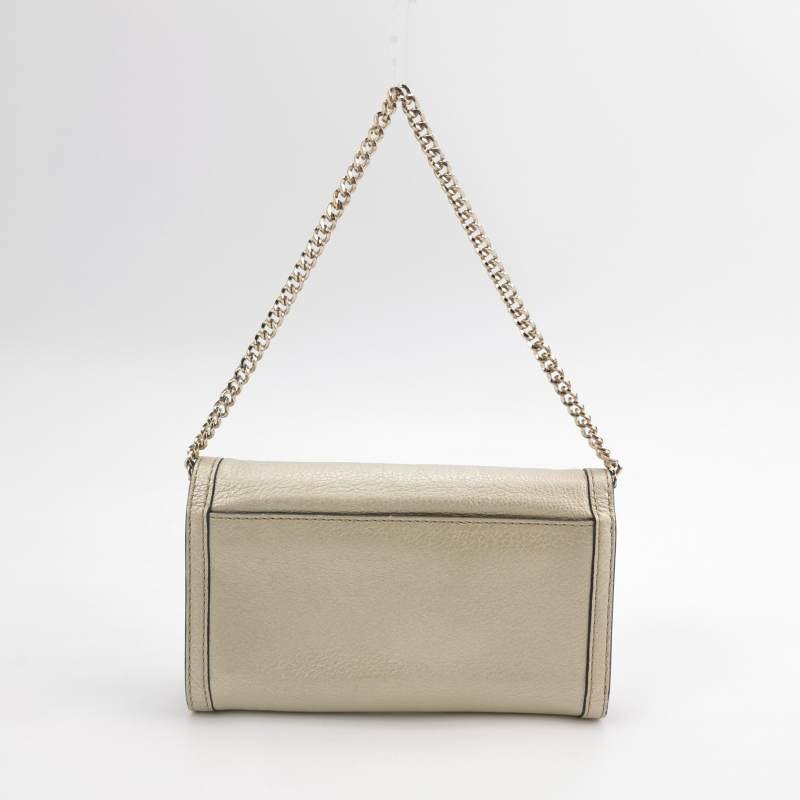 Celine 牛皮純色字母Logo手提包-4