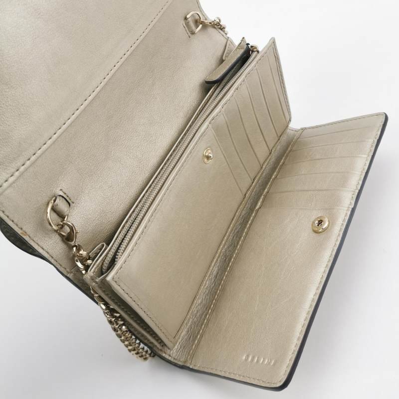 Celine 牛皮純色字母Logo手提包-6