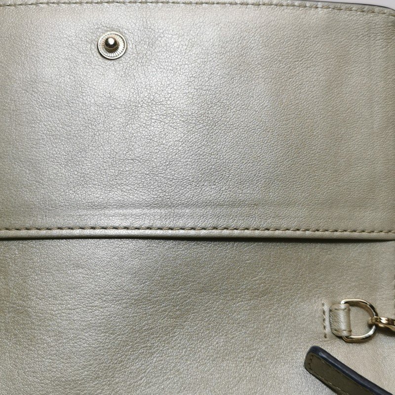 Celine 牛皮純色字母Logo手提包-12