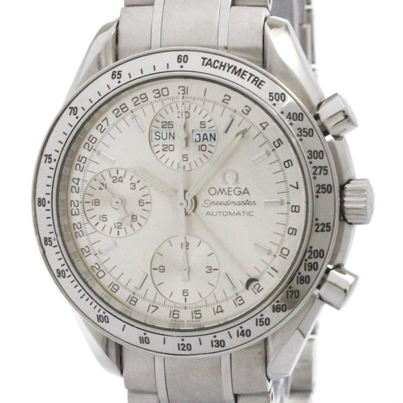 歐米茄超霸系列三曆自動上鍊精鋼腕錶 3523.30 拋光-0