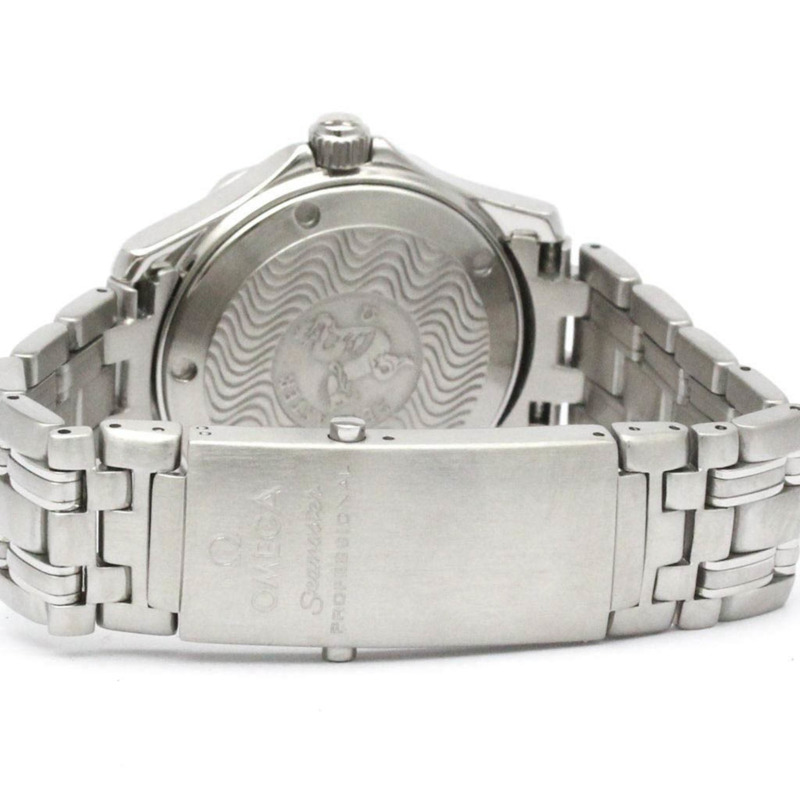 歐米茄海馬系列專業300公尺潛水錶，中型精鋼腕錶，型號2562.80，拋光款-4