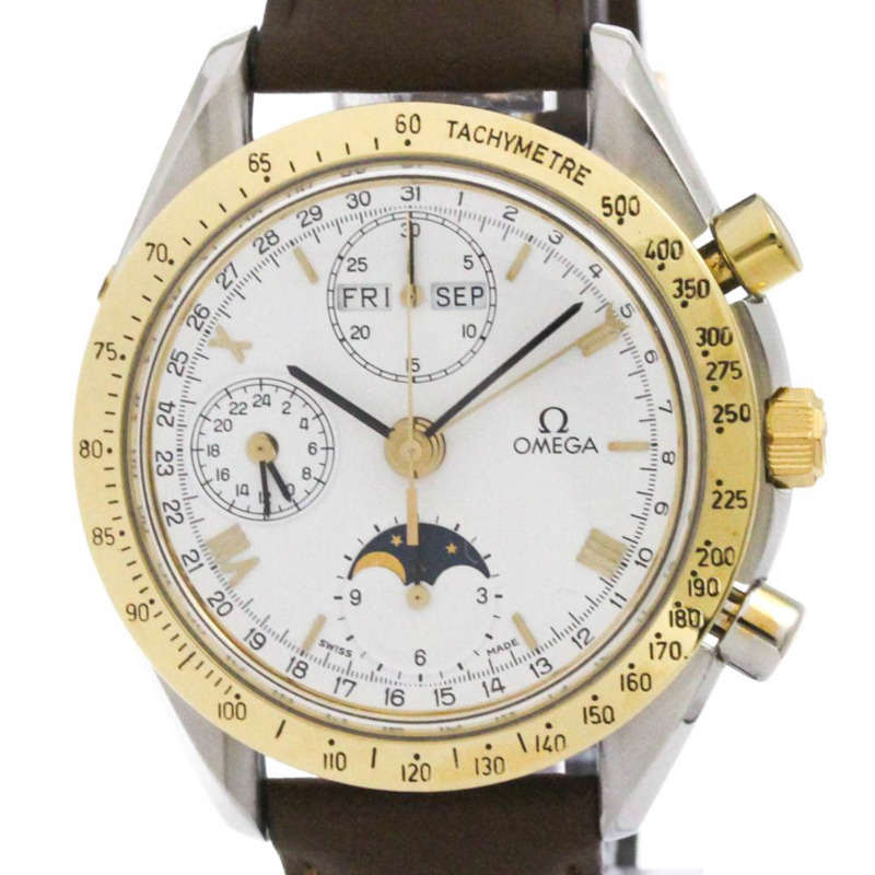 歐米茄超霸系列三曆月相18K金腕錶175.0034拋光款-0