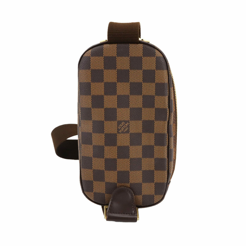 路易威登 Damier Pochette Gange 個人 SPO Ebene 皮革身體包 N48048-2