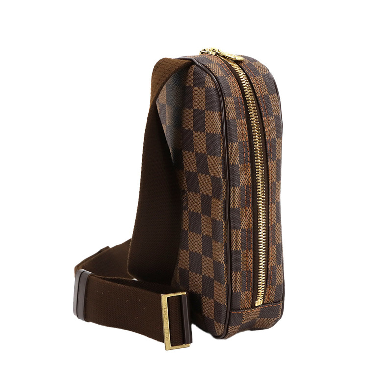 路易威登 Damier Pochette Gange 個人 SPO Ebene 皮革身體包 N48048-3