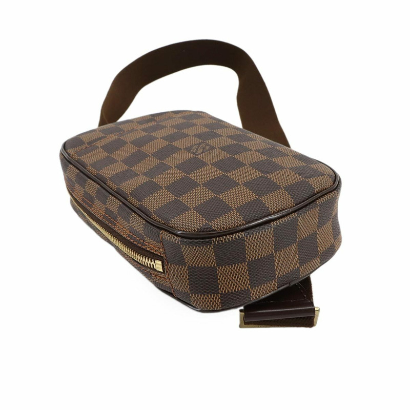 路易威登 Damier Pochette Gange 個人 SPO Ebene 皮革身體包 N48048-4